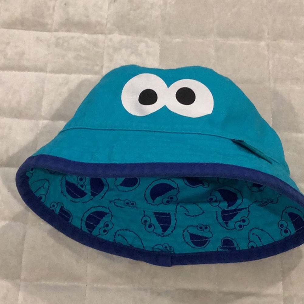 Blue Cookie Monster Bucket Hat